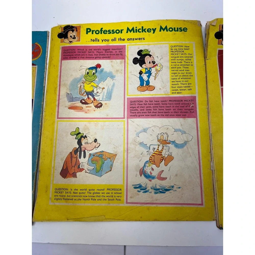 VTG‎ 1972 Walt Disney Fun to Know Magazines Lot of 3 Number 2, 4, 10